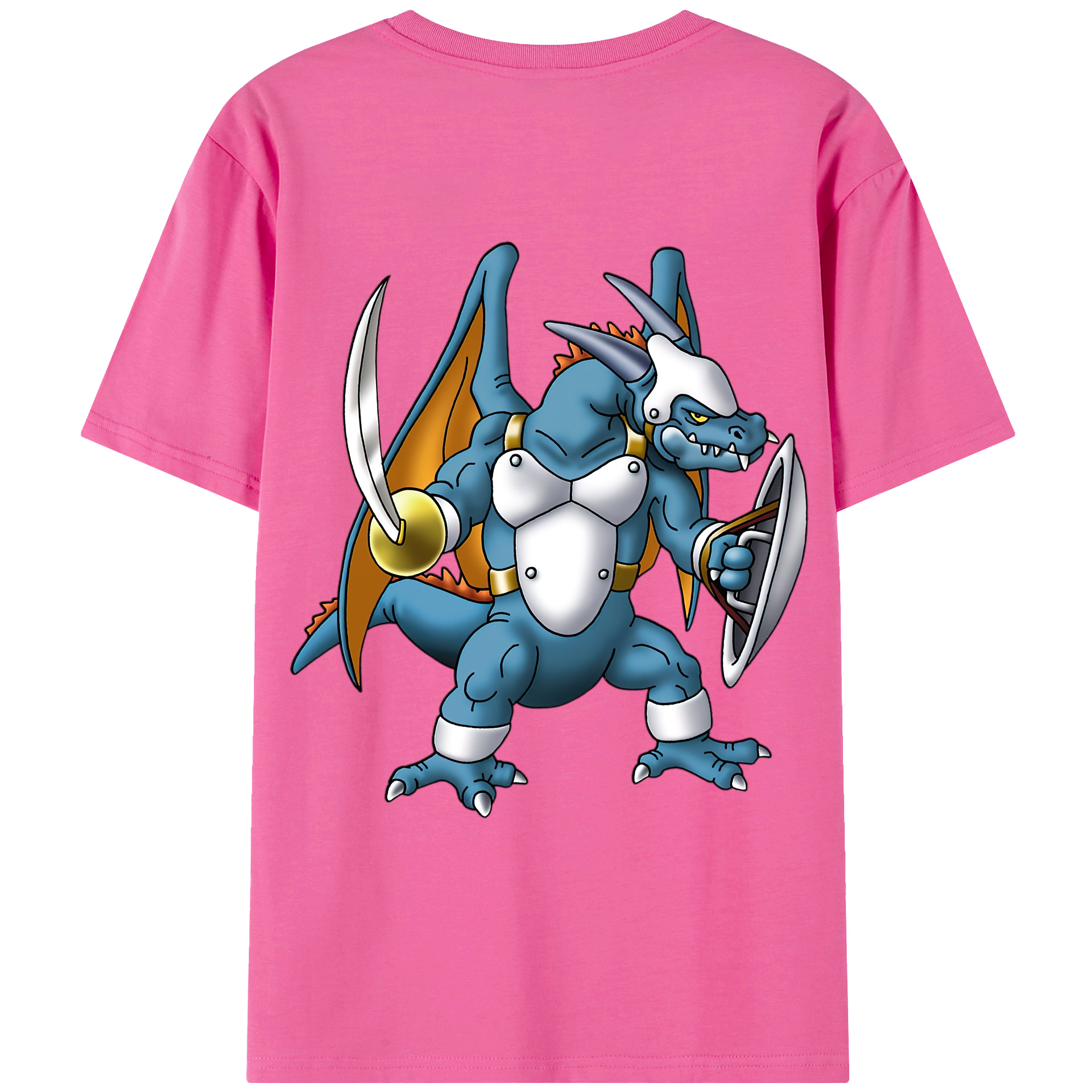 （画像用） ドラゴンクエスト Doragon Kuesuto Dragon Quest レディース半袖Tシャツ(バックプリント)
